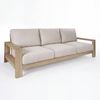 Stud 3 Seater Outdoor Sofa Lounge White Wash