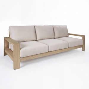 Stud 3 Seater Outdoor Sofa Lounge White Wash
