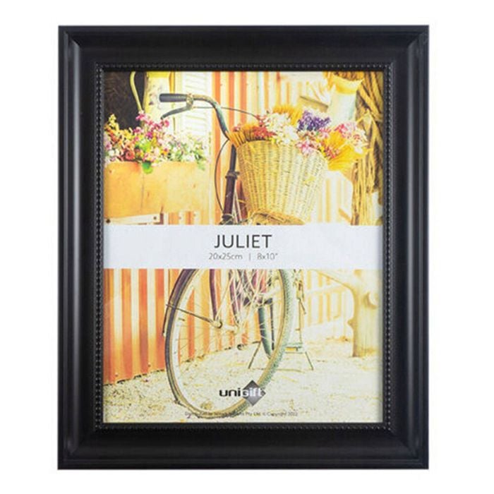 Unigift Juliet Wooden/Glass Single Picture Photo Frame 20x25cm Black