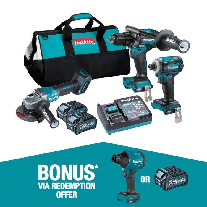 Makita 40V Max Brushless Piece Combo Kit DK0141G302