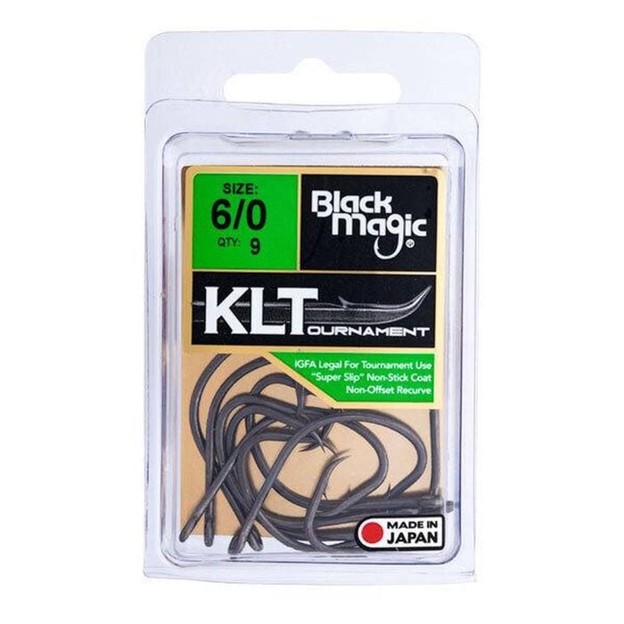 Black Magic KLT Teflon Coated Fishing Hook Economy Pack 6/0