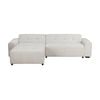 Quinn 4 Seater Upholstered Sofa with Reversible Chaise Beige