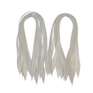 Artizan Silicon Tails, Pearl, Qty 20
