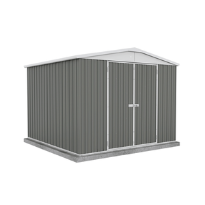 Absco Sheds 3.0 x 2.92 x 2.30m Woodland Grey Highlander Double Door Garden Shed