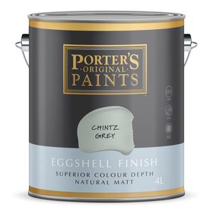 Porter's 4L Chintz Grey Eggshell Finish Broadwall Washable Paint - 4L