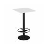 Olg Disc Bar Leaner Black Frame White Top 600mm Square