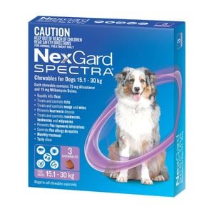NexGard Spectra Dogs 15.1-30kg 3pk WNGSL3