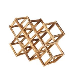 Wine Rack Holder Storage for 10 bottles (Brown)
