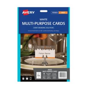Avery Events & Branding Multipurpose Card 10pk (8/sheet)