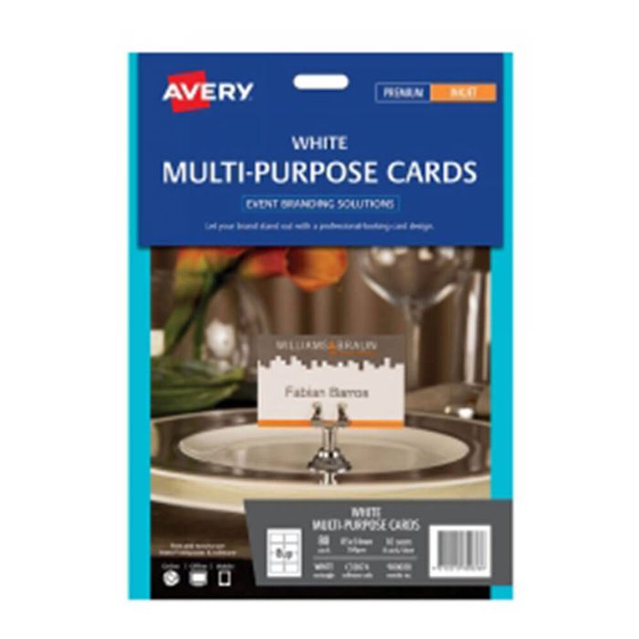 Avery Events & Branding Multipurpose Card 10pk (8/sheet)