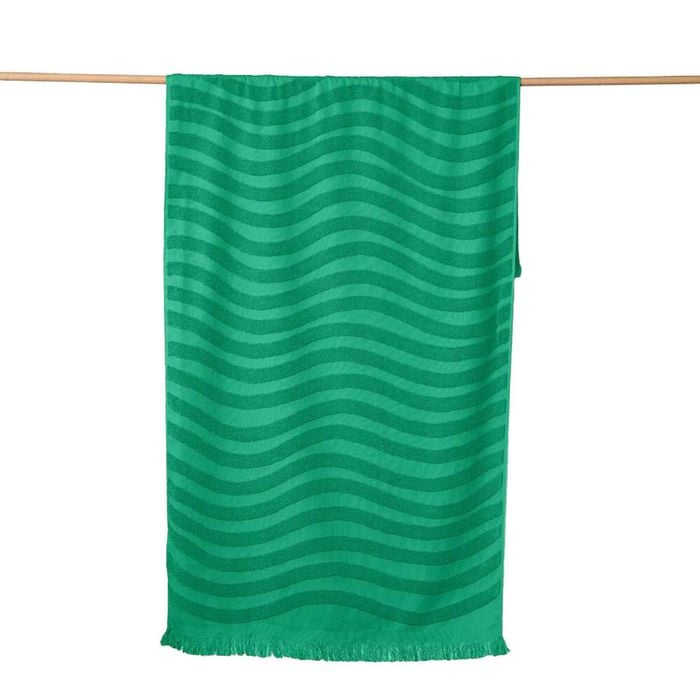 Canningvale Positana Terry Beach Quick-Drying Towel - Wave Agave