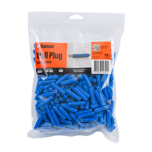 Ramset 8 x 35mm Blue Wall Plugs - 50 Pack