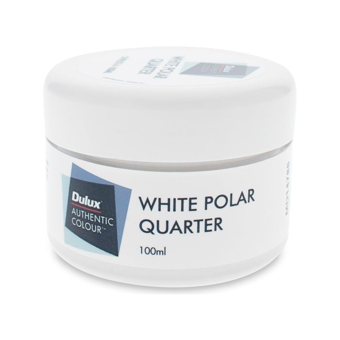 Dulux 100ml White Polar Quarter Sample Pot