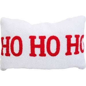LVD Furry Ho Ho Ho Cushion Pillow Christmas Bedding/Sofa Decor 35x55cm