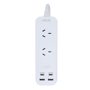 Click 2 Outlet Powerboard