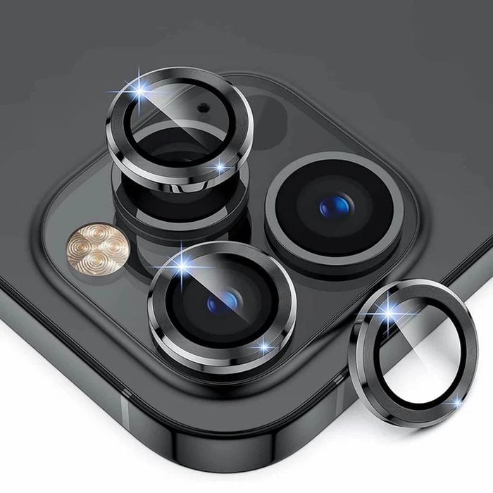 Tough On iPhone 13 Pro / iPhone 13 Pro Max Camera Lens Protector Black
