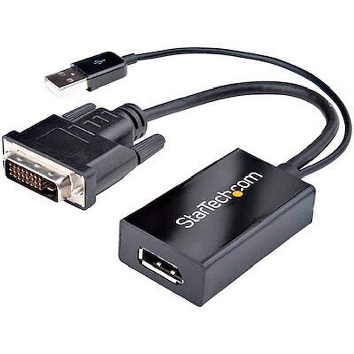 Startech.com Dvi To Displayport Adapter With Usb Power - Dvi-d To Dp Video Adapter - Dvi To Displayport Converter