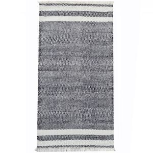 Handwoven Reversible Rug-Richmond 6360-Charcoal-80x150cm