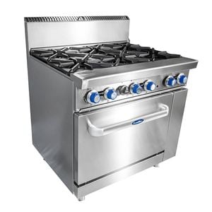 Cookrite 6 Burner with Oven W914 X D790 X H1165 ATO-6B-F-LPG