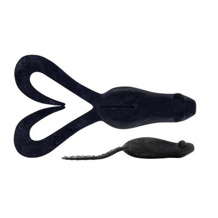 Daiwa 2023 BaitJunkie Kikker Curly Big Frog Soft Plastic Surface Fishing Lure Black UV