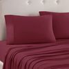 Art Terrace Microfiber Sheet Set King 33cm Wall Cherry