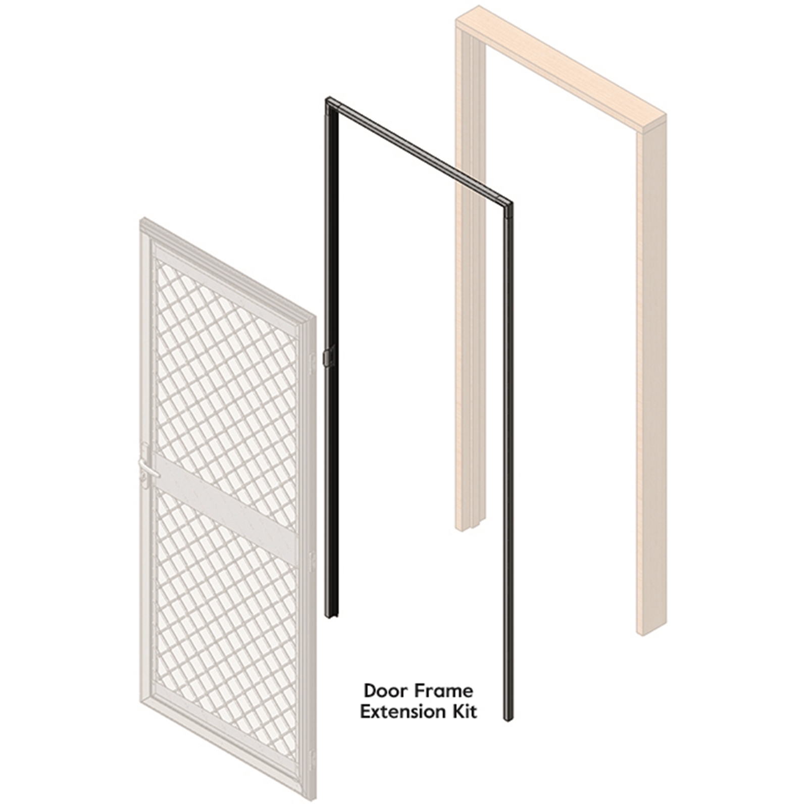 Hills Black Door Frame Extension Kit product image