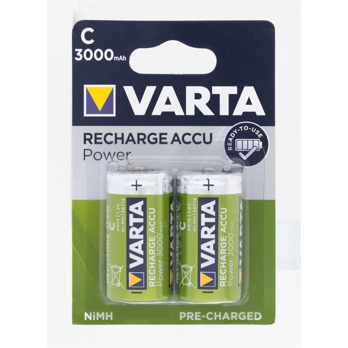Varta C Rechargeable Batteries - 2 Pack