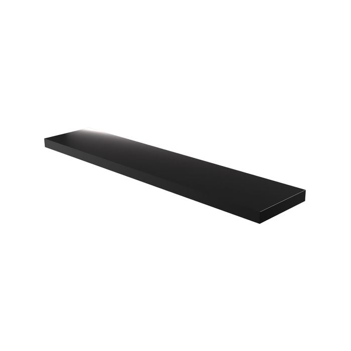 Flexi Storage 1200 x 240 x 38mm Black Gloss Floating Shelf