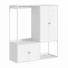 Cosmoliving White Multi-compartment Wardrobe Cabinet