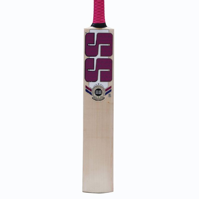 SS Super Power English Willow Cricket Bat, Size Short Handle