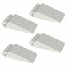 Adoored Small White Rubber Door Wedge - 4 Pack