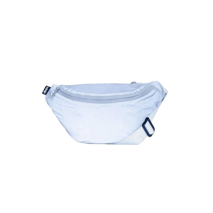 Loqi Reflective Silver Bumbag Silver 30x15x2cm
