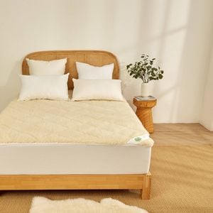 Wooltara Imperial Luxury 2 Layer Reversible Washable Australian Wool Underblanket - Queen Bed