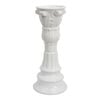 LVD Stoneware Ceramic Santos 32cm Pillar Candle Holder - White
