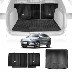 3D All Weather Boot Liner Back Seat Protector Combo for BYD SEALION 6 2024-Onwards Kick Mats
