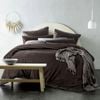 Vintage Design Chocolate Cotton Velvet Quilt Cover Set