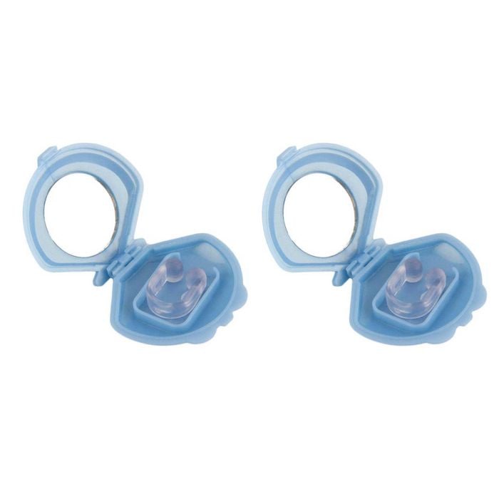 2x Anti Snoring Aid Nose Clips - Silicone Sleeping And Breathing Device