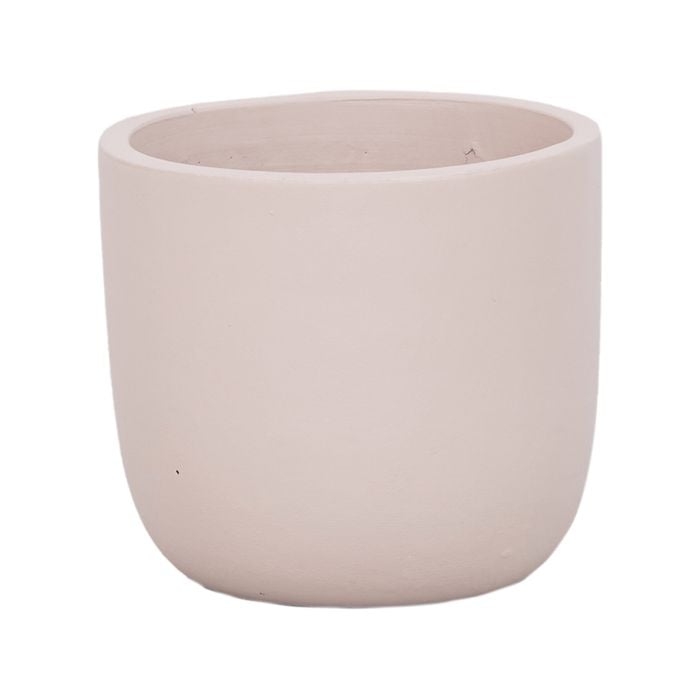 18 x 16cm Cream Plain Ceramic Egg Pot