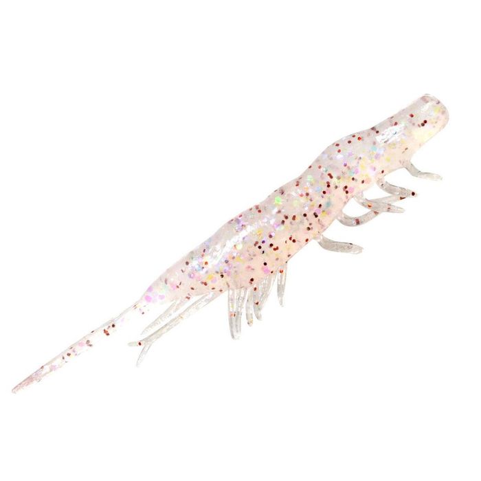 Magbite Snatch Bite Shrimp 2.5" Soft Plastic Fishing Lure 05 Clear Holo Shrimp