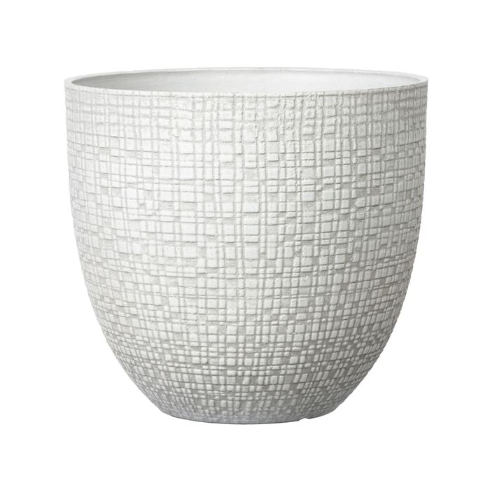 Northcote Pottery 30cm Antique White Riley Egg Pot - 300mm