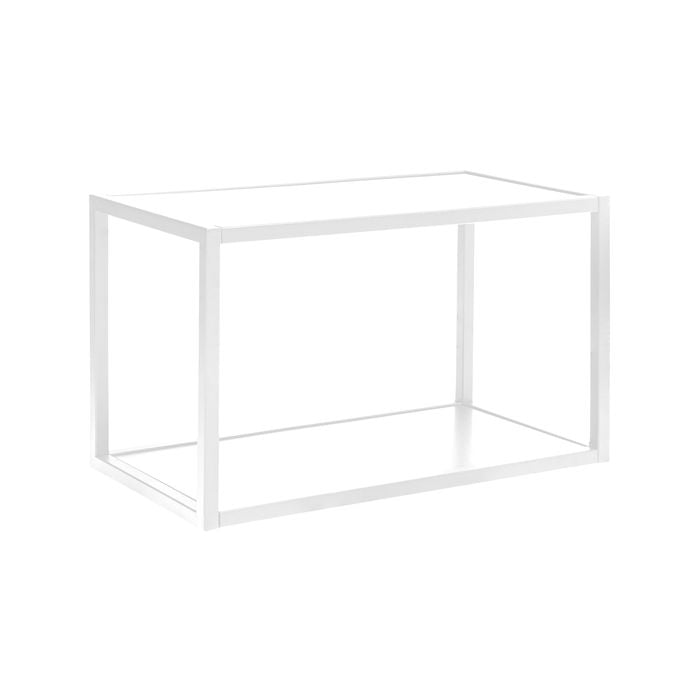 Kaboodle 600mm White Slim Steel Frame Shelf