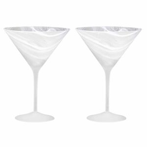 Tempa Skylar Set of 2 Martini Glasses - Frost