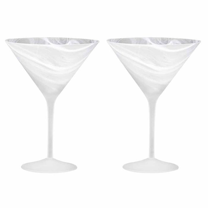 Tempa Skylar Set of 2 Martini Glasses - Frost