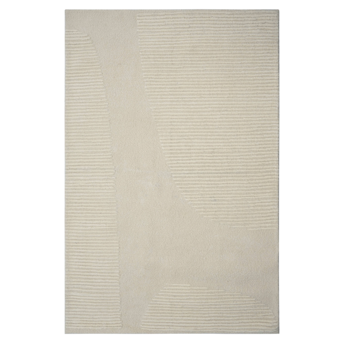 Gripwell 160 x 230cm Natural Beige Tufted Wool Rug