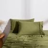 Dreamaker Superfine Washed Microfibre Standard Pillowcase Twin Pack Olive