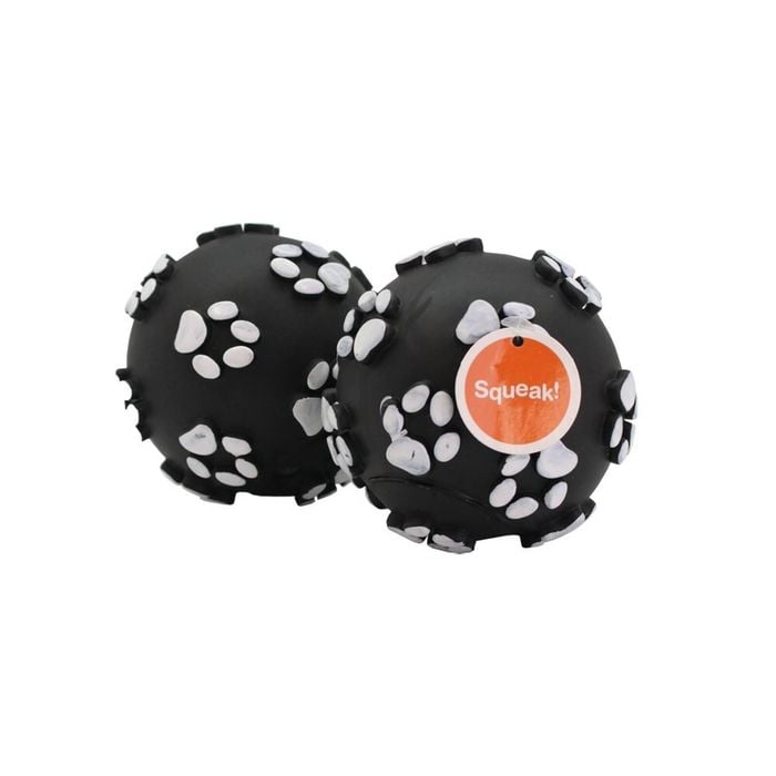 2PK Paws & Claws Paw Print Ball Vinyl 10cm Assorted