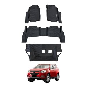 AUSGO 3-Row Set Car Floor Mats for Holden Colorado 7 RG Series 2012-2016 Floor Liners