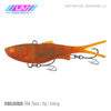 Samaki Vibelicious Fork Tail Vibe 70mm Soft Plastic Fishing Lure Motor Oil Orange UV