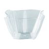 12x 10pc Partyware Reusable Mini Dish Wave Bowls Set Tableware 72x72x48mm Clear