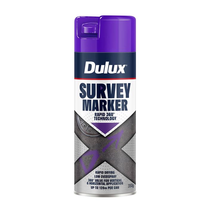Dulux 350g Purple Survey Marker Spray Paint